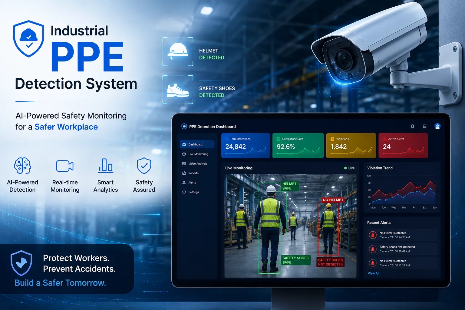 Industrial ppe detection system